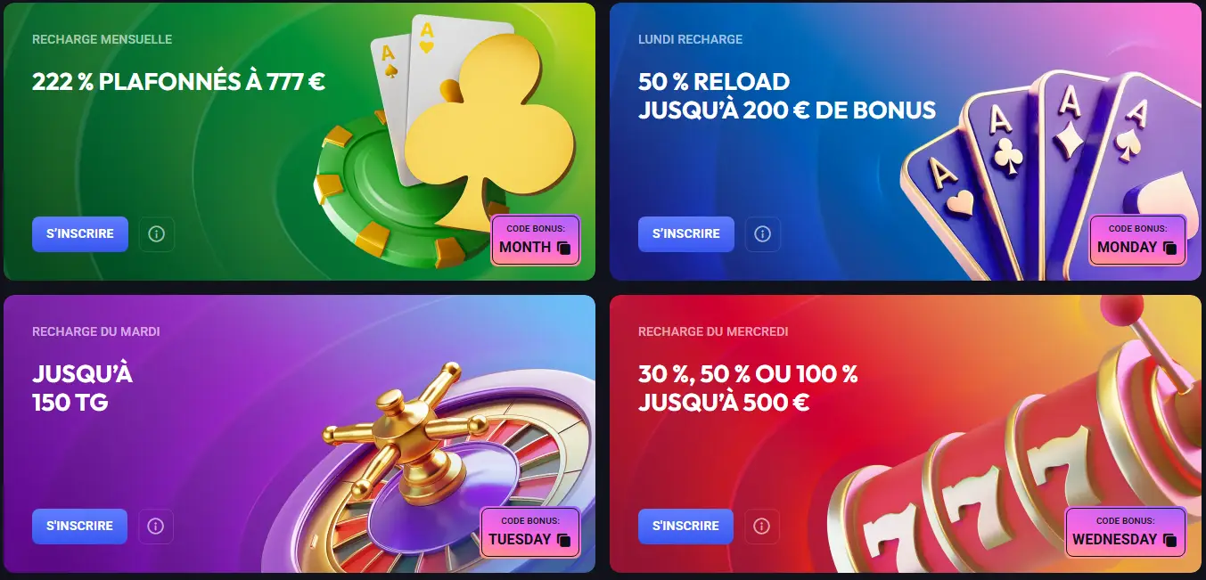 Spinaura Casino offres spéciales